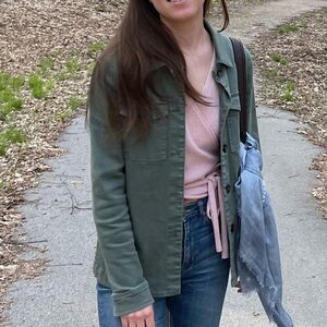 Caroll Khaki Utility Jacket